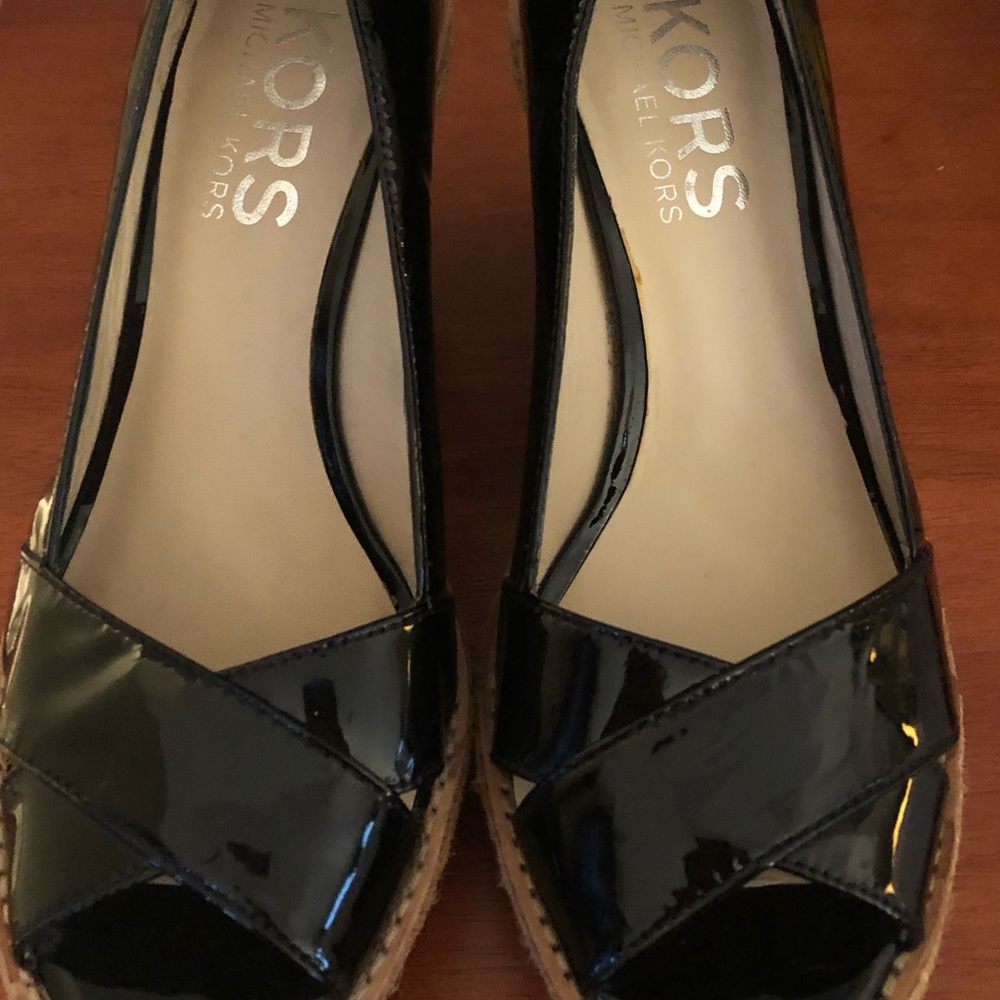 Michael Kors Patent Leather Wedge Shoes